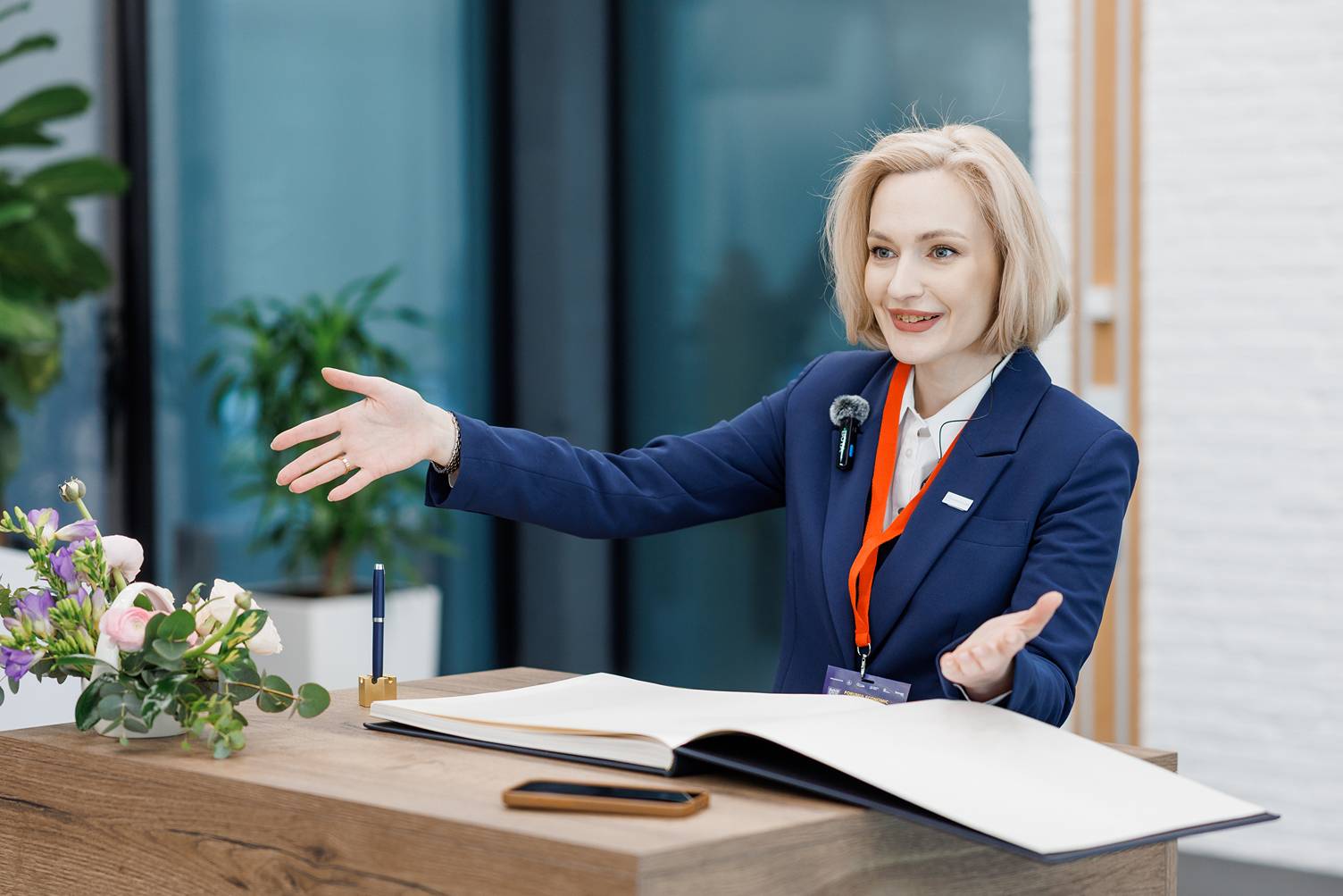 Aranjament floral pentru săli de ședință